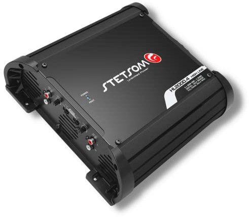 Stetsom HL 2000.4 2 Ohms Multichannel Car Audio Amplifier HL2000.4 2K Watts RMS 4 Channel 2Ω Stable Full Range HD Sound Quality Car Stereo MD Crossover HPF LPF Bass Boost Front Rear Bridge Speakers