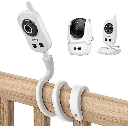 HOLACA Flexible Halterung Kompatibel mit GHB UU24 Babyphone Kamera Video Baby Monitor 2,4 GHz, Babyphone Halterung für GHB Babyphone Kamera 5 Zoll 720 HD Modell 2023
