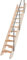 WoodStep Raumspartreppe in Kiefer/Fichte mit 11 Steigungen incl. Geländer in Aluminium anthrazit (050.60.0030)