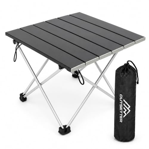 Vivo Technologies Lightweight Portable Camping Table,Outdoor Folding Table Compact Roll Up Tables Easy to Carry and Clean,Tent Table for Camping, Picnic, Hiking, BBQ Home Use 40x35x29cm (Small)