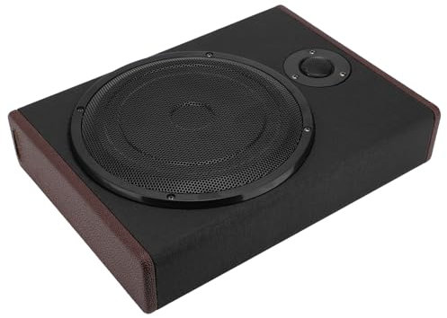 Bilstereo Subwoofer, 10 Tum Bilbarnshögtalare DC 12V Under Säte Powered Bil Subwoofer Rich Sub Bass Speaker Kit för Fordon