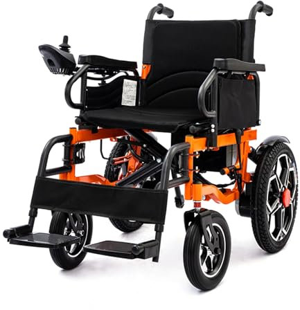 ByteTecpeak D09 - Sedia a rotelle elettrica da 500 W, batteria al litio rimovibile da 20 Ah, sistema frenante intelligente, portata 150 kg, pieghevole, cuscino traspirante, ammortizzante, ideale per