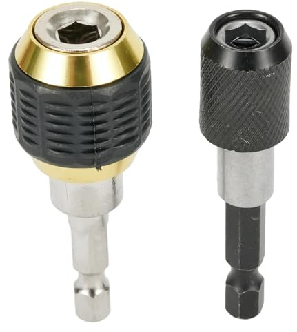 Metallbohrer, Bohrer-Set, 2-teilig, Sechskantschaft, 60 mm, Schnellspannbohrfutter, Schraubendreher, Schlagschrauber-Adapter, Bohrer-Werkzeug, Schnellwechsel-Konverter-Adapter-Werkzeuge