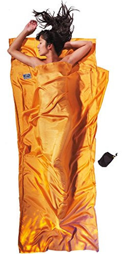 Cocoon Hüttenschlafsack aus Seide, sunset, 86x35