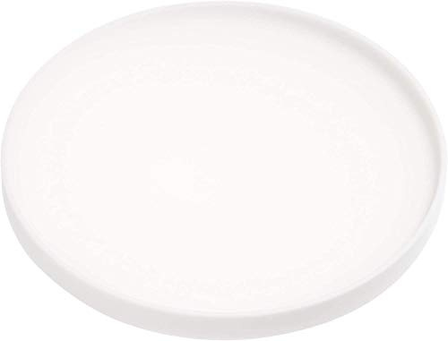 Yamazaki 2538 Tower Coaster Round, White, Silicone, 10 x 10 x 0.9 cm