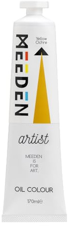 MEEDEN Konstnärsgrad oljefärg: Gul ockra, 170 ml/5,7 oz tub, professionella konstfärger för dukmålning