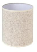 Levitantes Abat-Jour cylindrique Happy E27 Lin Beige 15 x 15 x 18 cm Lumière Diffuse générale Intérieur Beige Textile