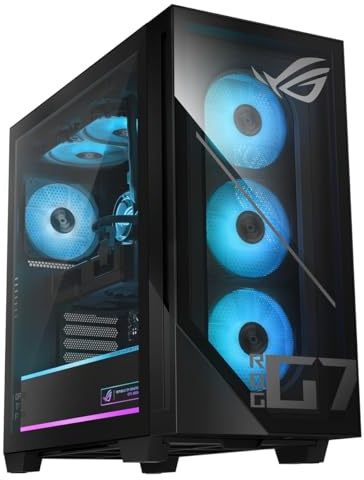 ASUS ROG G700 (2025) Gaming Desktop PC, Processore Intel® Core™ Ultra 7 265F, NVIDIA® GeForce RTX™ 5070Ti, 1TB M.2 NVMe™ SSD, 16GB DDR5 RAM, Windows 11 Home