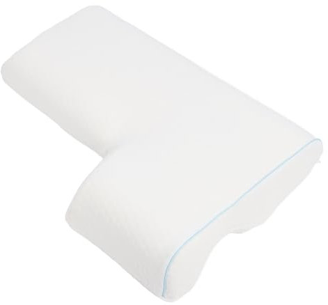 Coppia di Coam di Memory Foam Cuscino Coccole con Foro del Braccio, Dormiente Laterale per Amanti delle Coppie, Traspirante e Accogliente, Copertura di Seta di Ghiaccio Lavabile, (Sinistra)