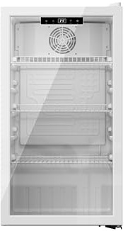 YUNA Cool-View GKS90W Glastürkühlschrank | 89 L | weiß