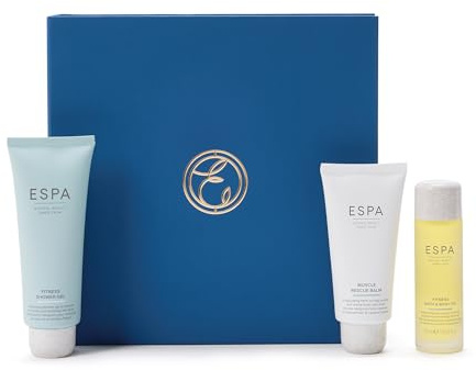 ESPA Fitness Collection | Muscle Rescue Balm & Refreshing Body & Shower Gel with Peppermint, Eucalyptus & Lavender | Post‑Workout Recovery & Soothe Tired Muscles