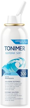 Tonimer Isotonic Soft Spray 100 ml – Soluzione Isotonica Sterile Acqua di Mare – Getto Soffice – Rimozione e Fluidificazione Muco – Adatto a Secchezza e Ipersensibilità Nasale
