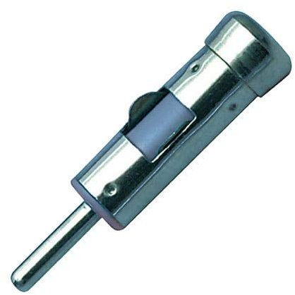 CABLEPELADO - Conector de Antena Macho para Automóvil – Color Gris, Compatibilidad Universal, Alta Resistencia, Mejora de Señal, Fácil Instalación, Material Zinc y Plástico Reforzado.