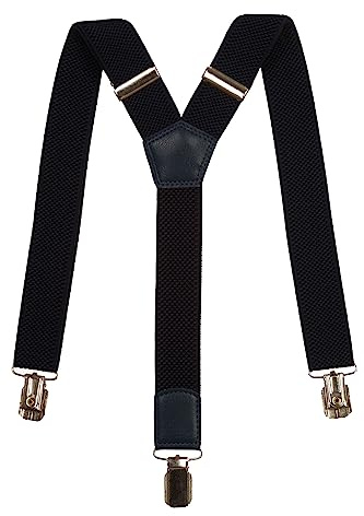 Olata Tirantes Niños Ajustables en Forma de Y - 3 cm (5-12 Años) Azul Marino