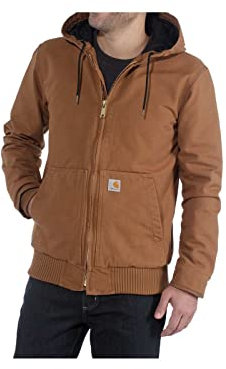 Carhartt, Herren, Weite, isolierte Freizeitjacke aus ausgewaschenem Segelleinen, Carhartt® Braun, M