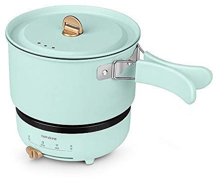 Fayelong 304 Voyage hot pot Ménages électrique en acier inoxydable multifonction poêle portable divisé (Blue)
