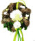 CREAFLOR HOME Türkranz Ø 35 cm Frosch, grün-weiß