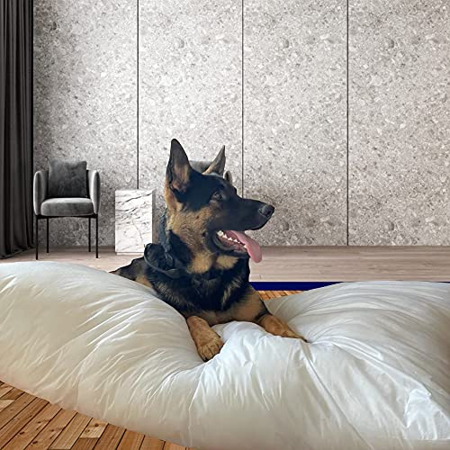 adsin Dog Bed Pillow Cushion Pad Only Inner Insert Hollowfibre Pet Bed Large and Extra Large Breathable Bounce Back (White, Large (27 x 38) Inch)