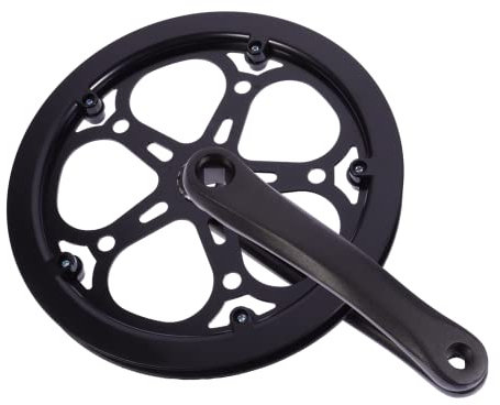 Veemoon Einzelkurbel-Set mit 1 Kurbeln, Kurbelgarnitur Single 52T 170mm Kurbelarme für Mountainbike Rennrad