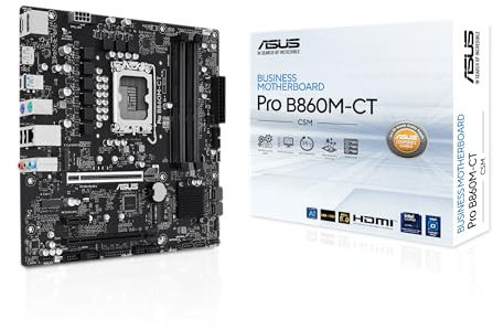 ASUS PRO B760M-CT-CSM Business Motherboard Socket Intel LGA 1700 (mATX, CSM, Control Center Express, COM Debug Header, DDR5, PCIe 4.0, Q-LED Core)