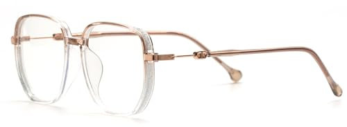 KAEOISFU Übergroße glänzende Lesebrille 1,0 für Männer und Frauen, Anti-Blaulicht-Computerlesegerät, Stilvoll Computerbrille, Großem Rahmen Anti-Augenermüdung Leser Brille