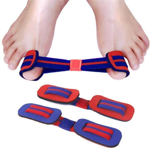 HiyyFloy Banda De Entrenamiento para Cinturón Hallux Valgus, Ejercitador De Nailon para Enderezar Pulgar, Banda De Ejercicio para Dedo Gordo del Pie, Cinturón Correctivo, Banda Elástica Correctiva