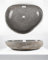 70 cm oval Naturstein Waschbecken grau von WOHNFREUDEN - Stein Aufsatzwaschbecken Naturstein Waschbecken Badezimmer Waschbecken Bad Handwaschbecken