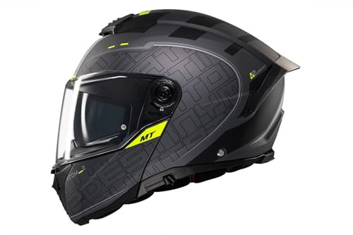 MT Helmets Casco Modular Atom 2 SV Destiny C2 Mate Totalmente Homologado (L 59/60)