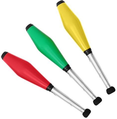 Garneck 3 Stück Jonglierstock Spiel professionelle Jonglierstöcke Jonglierkeulen Jonglierstöcke Anfänger Toys kinderknallzeug Performance-Requisiten Professioneller Jonglierstab Eva