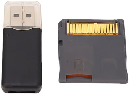 Vvikizy Scheda Flash per Videogiochi, Scheda di Memoria Flash Alimentata da Chip ASIC per Console 2DS 3DS, con Lettore di Schede, Supporta Piccole Schede di Memoria da 4G a più (Argento)