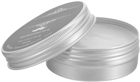 DECORNIJIA Jabón de Afeitar para Hombres Espuma de Afeitar para Hombres Compacto Portátil Limpieza Profunda Refrescante Cuidado Facial para Afeitado Diario y Viaje