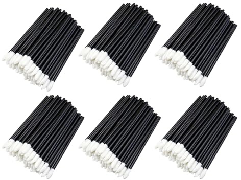 YAOYYG 300 Piezas Cepillos de Lápiz Labial, Negro