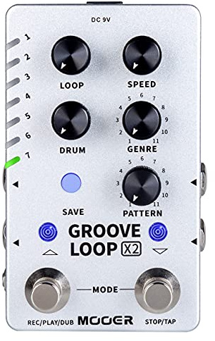 Mooer Groove Loop X2 Looper y Drum Machine