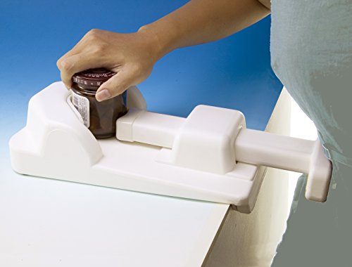 BOTTLE AND JAR HOLDER - One-handed Bottle and Jar Gripper - Belly Clamp Opener