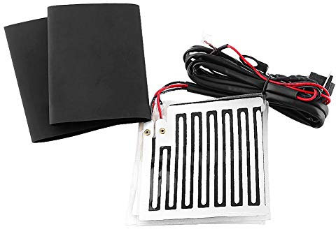 Yctze - Calentador de Manillar, 12 V Almohadillas Térmicas para Invierno Motocicleta ATV Manillar Calentador de Manos Insertos agarre Universal agarre Calefactado Cuatro agarre Calentado aga