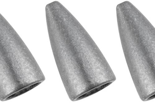 Dr.Fish 50 Pack Bullet Fishing Sinkers Worm Weights Lead Fishing Weights Bass Fishing Sinker Freshwater Texas Carolina Rig Punch Shot 1/16oz