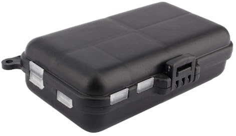 Caja de plástico de 9 compartimentos para aparejos de pesca, aparejos de pesca port¡§¡étiles, anzuelos, caja de cebos para equipo de pesca