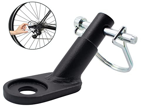 SnowTing Fahrradanhänger Kupplung, Fahrradanhänger Adapter, Befestigung für Kinderanhänger, Hundeanhänger, Traktionskopf, Schwarz