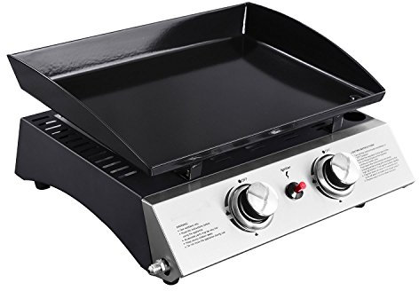 Plancha de gas MALA - 2 quemadores 5kW