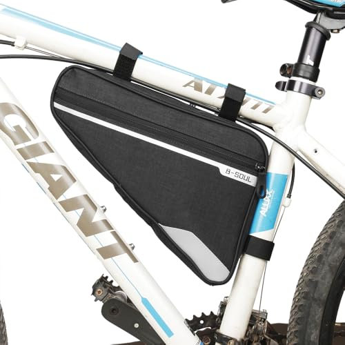 miaomiao Fahrradtasche Rahmen, Fahrrad Rahmentasche Wasserdicht, Triangle Tasche Reißfest für Telefon, Schlüssel, Snack, Werkzeug, Dreieckstasche Rahmentasche für Stadtrad, Trekkingrad, Rennrad, MTB