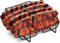 XKONG Stainless Steel Rib Rack, Holds Up to 4 Full Racks, BBQ Rib Rack for Gas Smoker or Charcoal Grill