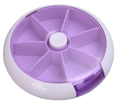 Veckans doser - Portable Pill Box med fack, medicineringsbehållare