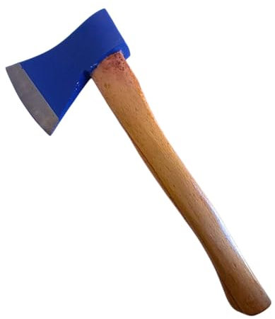 Ascia Spaccalegna di Legno 600 g/Accetta da Taglio con Testa in Acciaio e Manico in Legno/Universale per Giardino e Campeggio/Piccola Ascia Manuale da Spacco