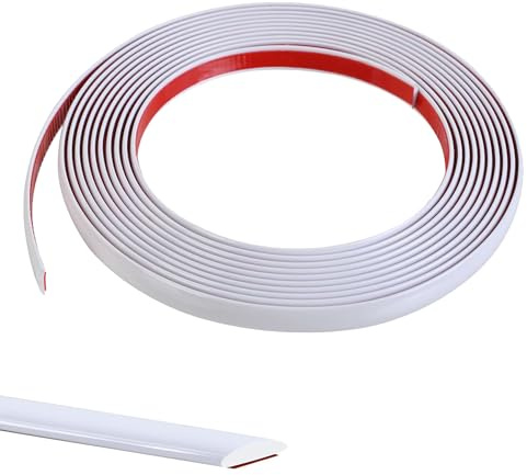 10 m modanatura decorativa autoadesiva, bordo di carta da parati, piastrelle, specchio da parete, soffitto armadio, baguette di finitura in PVC, strisce di calafataggio, nastro decorativo da parete