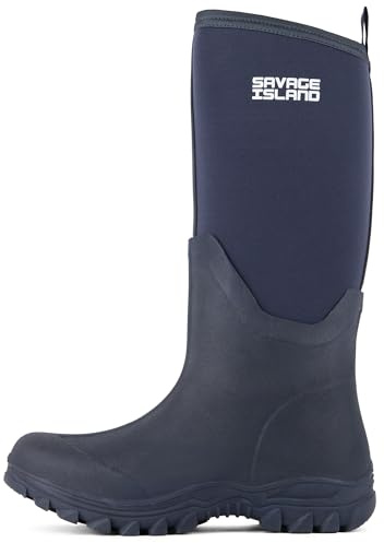 Savage Island Tall Ladies 5mm Neoprene Lined Wellington Boots Outdoor Women's Insulated Womens Wellies