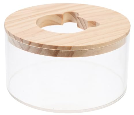 jojofuny Bañera de Arena Acrílica Transparente para Hámsters y Animales Pequeños, Caja de Baño de Arena Pequeña para Mascotas, Accesorio Ligero para Ducha y Baño en Jaulas