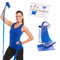 TheraBand Original TheraBand Fitnessband | Resistance Band für Kraftraining und Abnehmen zuhause oder im Gym | 1 Band inkl. Tasche und Anleitung im Set Blau | Sehr schwer, OneSize