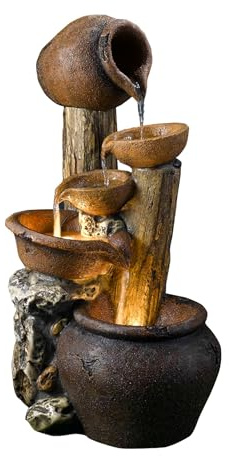 Jeco Árbol Maceta Outdoor-Indoor Pluma estilográfica con iluminación