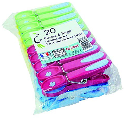 20 PINCES A LINGE Antiglissantes Extra Fortes
