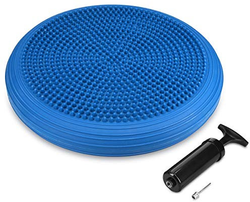 Navaris Cojín de Equilibrio para Fitness - Disco Balance para Mejorar la Postura - Plataforma para Hacer Deporte rehabilitación Entrenamiento